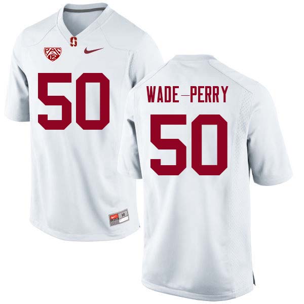 Men Stanford Cardinal #50 Dalyn Wade-Perry College Football Jerseys Sale-White - Click Image to Close